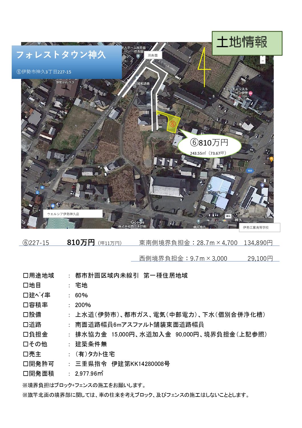 1.神久分譲地【坪11万円】